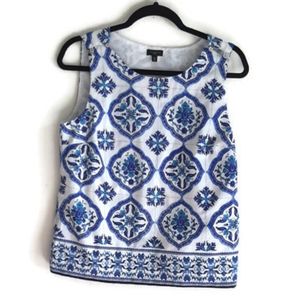 Talbots Tank Blouse 100% Cotton 10P